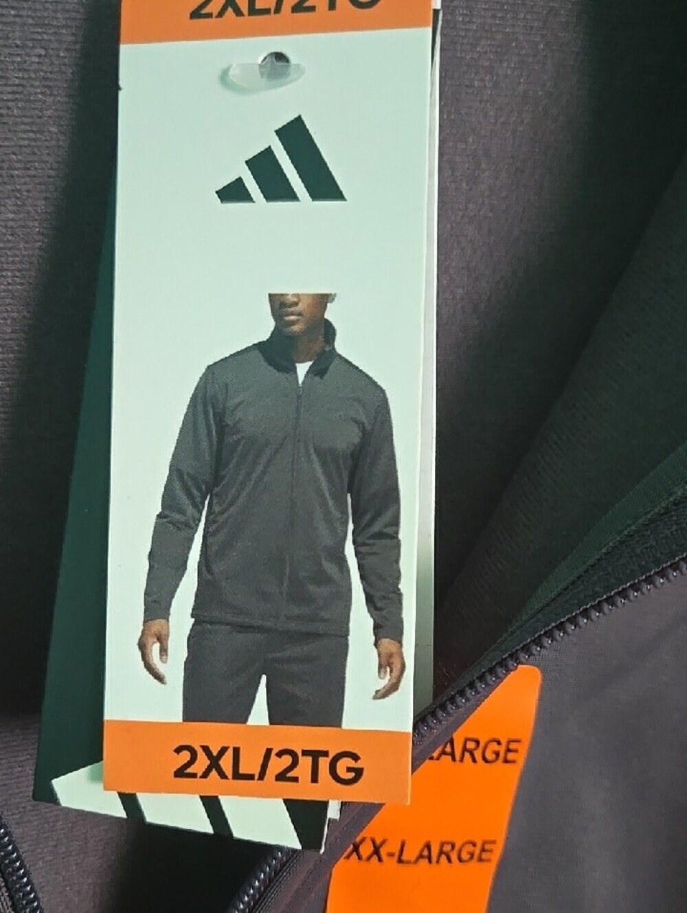 adidas Lightweight Gray Zip-Up Jacket - Picture 2 of 5